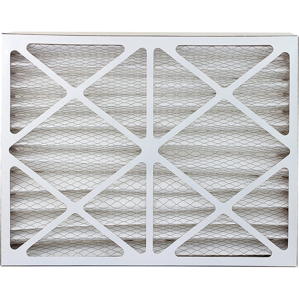 Filterbuy 20x25x4 Air Filter MERV 8, Pleated HVAC AC Furnace Filters